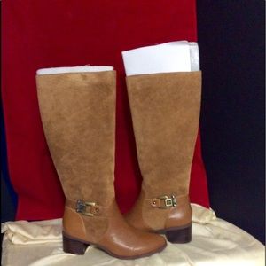 NWT Anne Klein Suede iFlex Knee High Boots NWT